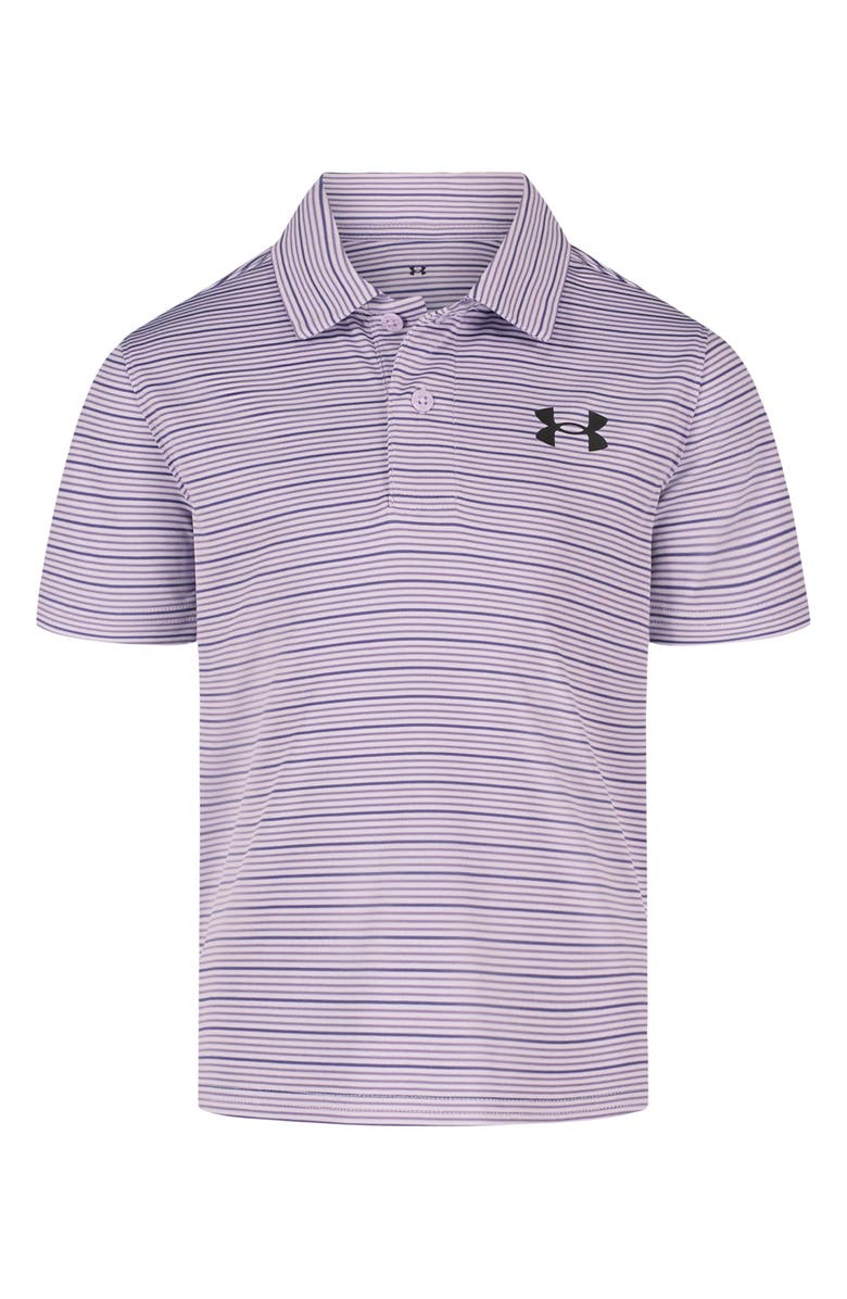 Under Armour Kids' Matchplay Stripe Polo, Main, color, Purple Crest