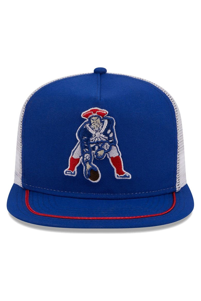 Men's New Era Royal/White New England Patriots Original Classic Golfer Adjustable Hat, Alternate, color, Royal