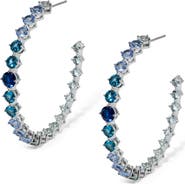 Nadri Sunshower Crystal Hoop Earrings
