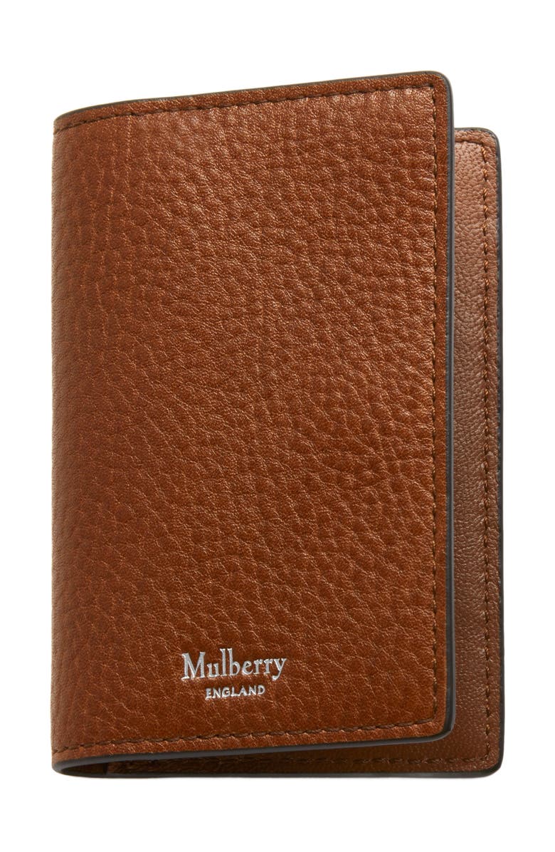 Mulberry Folded Leather Card Case, Main, color,