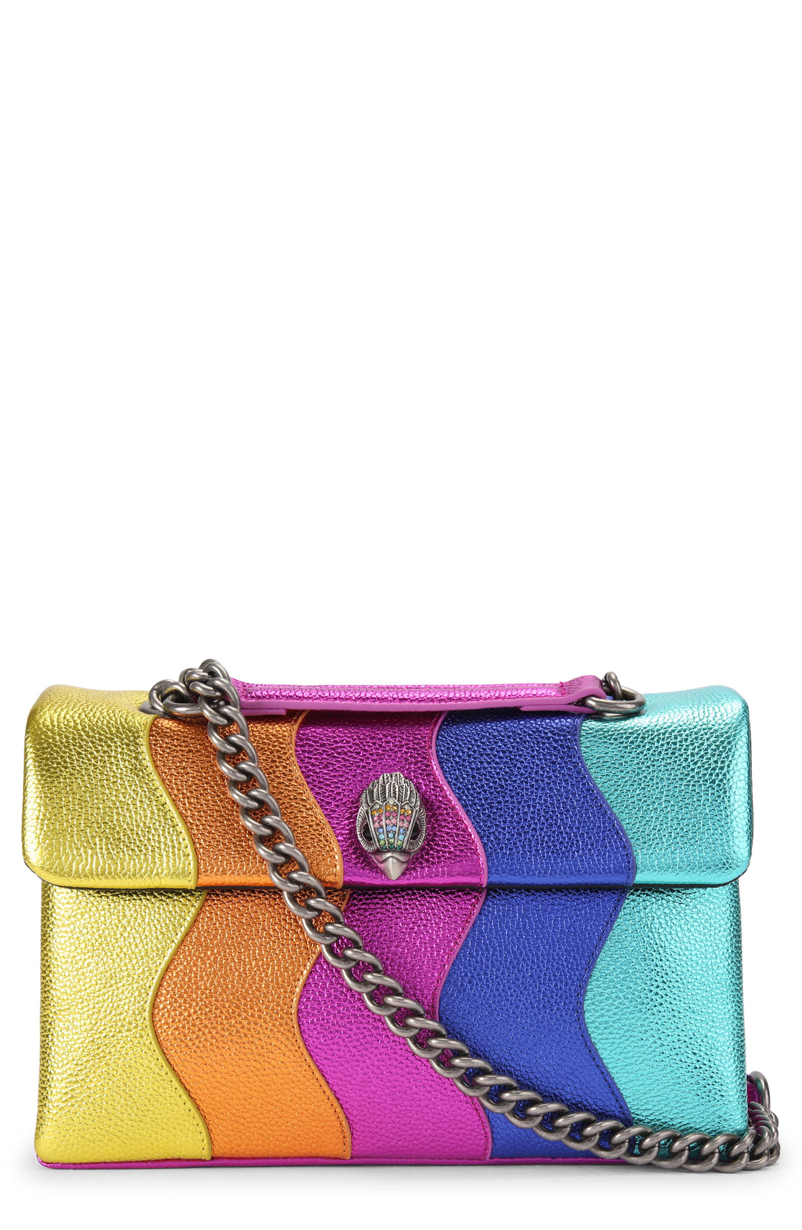 Kurt Geiger London Kensington Convertible Leather Crossbody Bag, Main, color, 