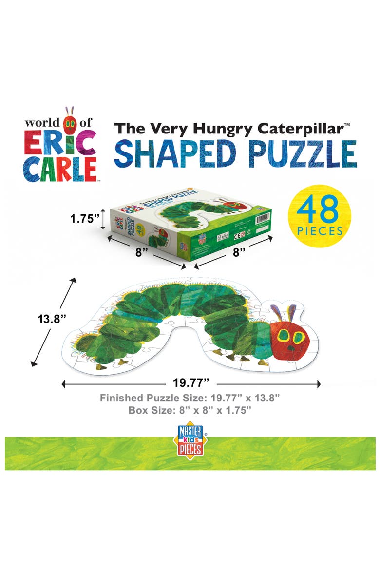Very Hungry Caterpillar 48 Shaped Puzzle, Alternate, color, Multicolor