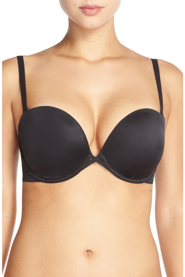 Amazing Assets Convertible Underwire Push-Up Bra, Alternate, color, BLACK