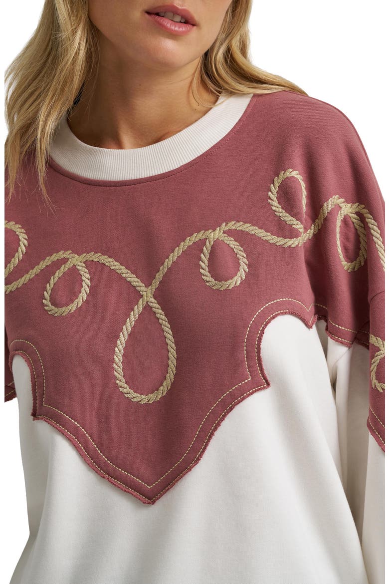 Western Graphic Cotton Sweatshirt, Alternate, color, MELODY
