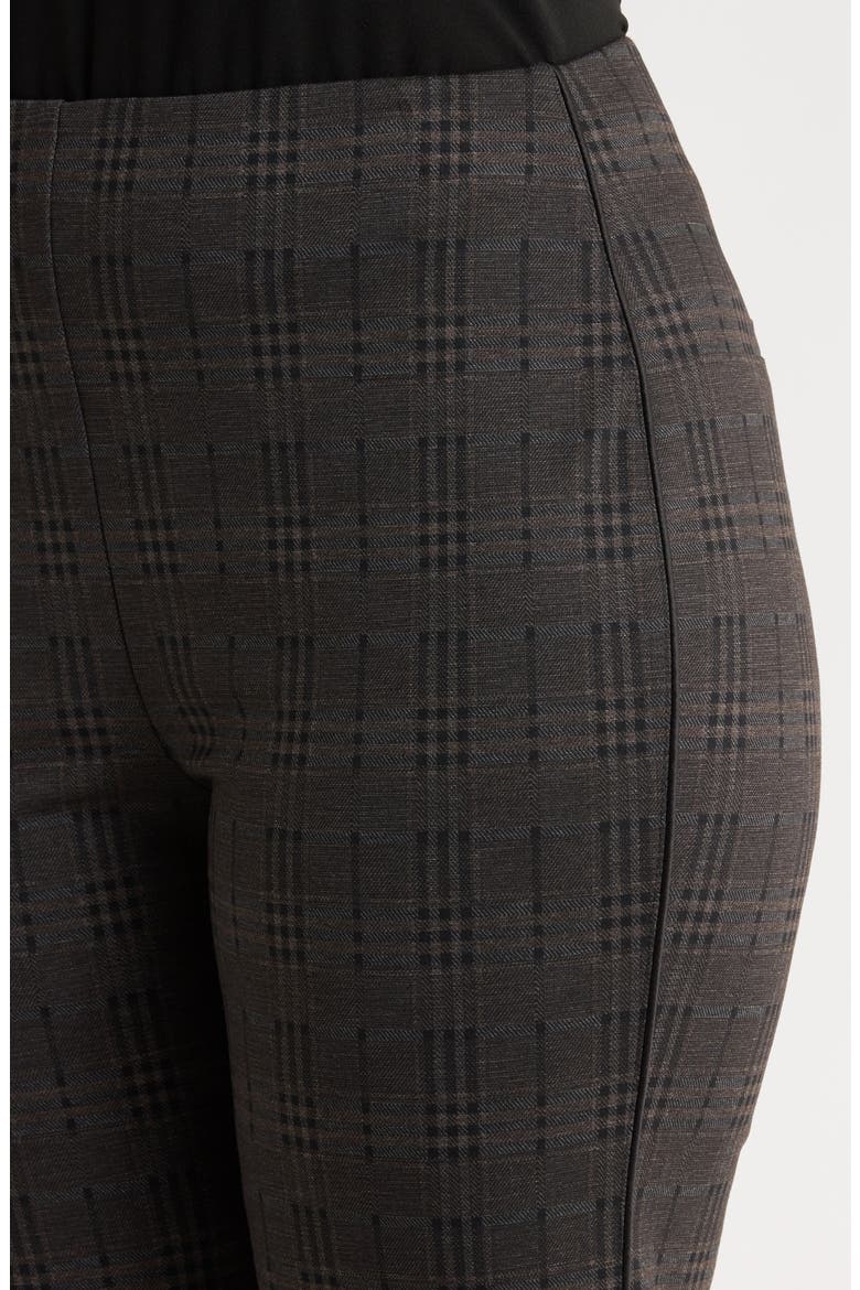 Plaid High Waist Ponte Knit Pants, Alternate, color, AM PLAID