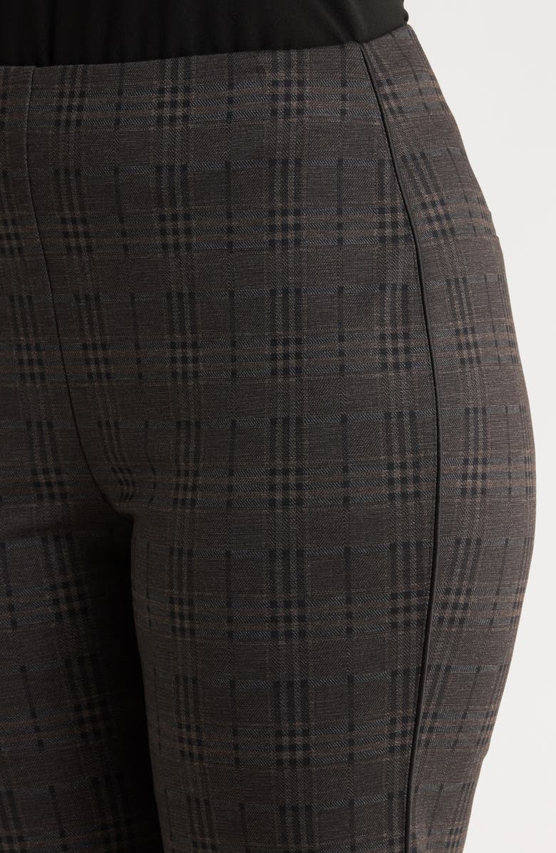 Lysse Plaid High Waist Ponte Knit Pants, Alternate, color, Americano Plaid
