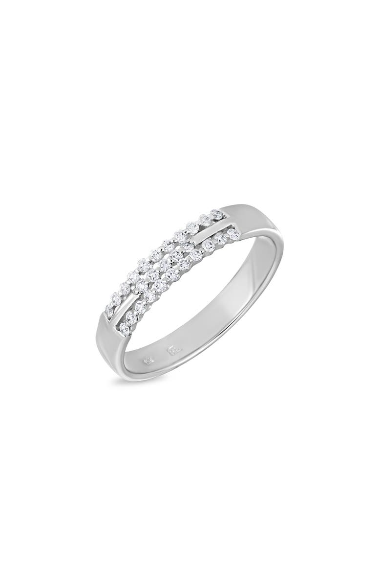Bony Levy Liora Three Row Diamond Band Ring, Main, color, 18K White Gold