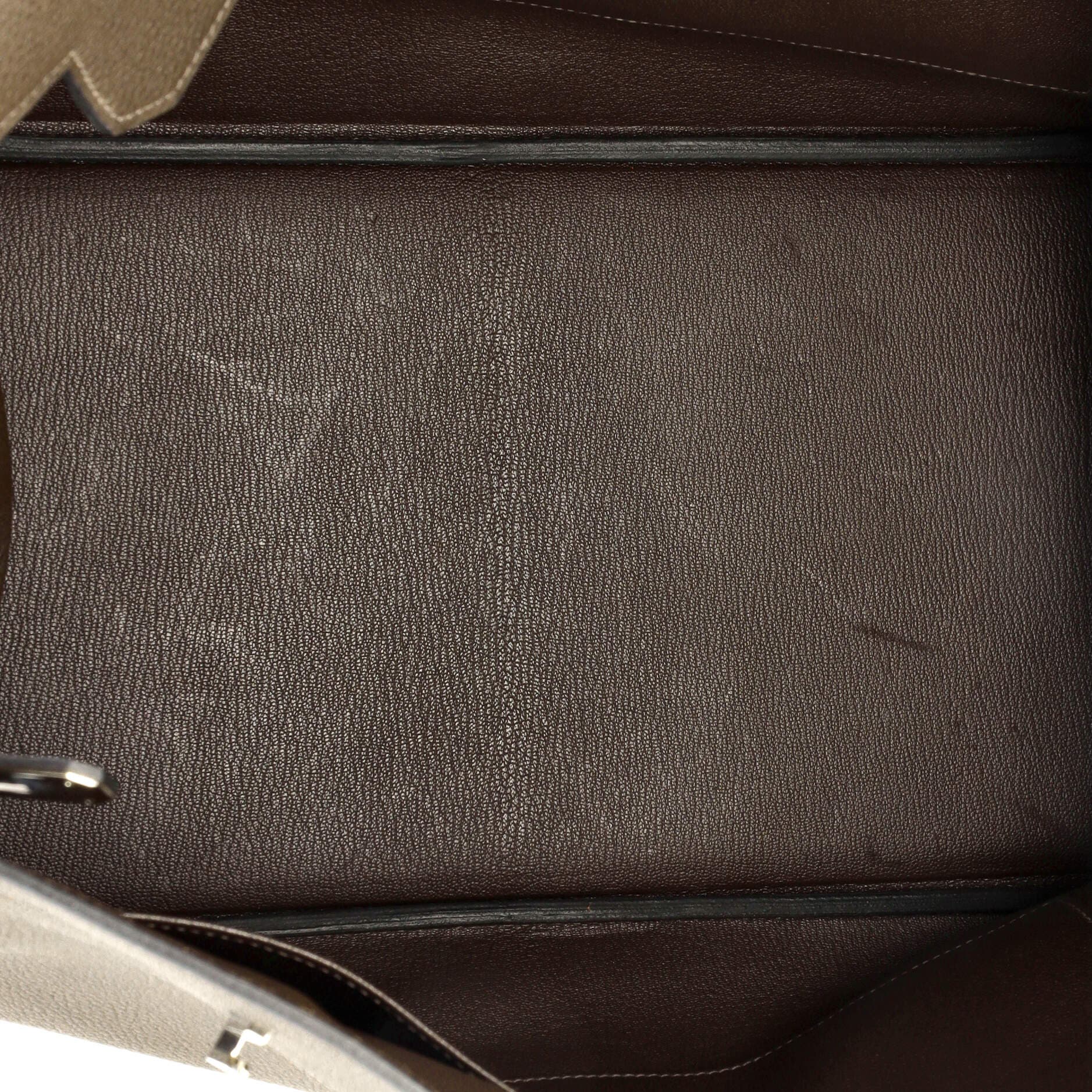 Pre-Owned Hermes Birkin Handbag Brown Togo with Palladium Hardware 40, Alternate, color, 