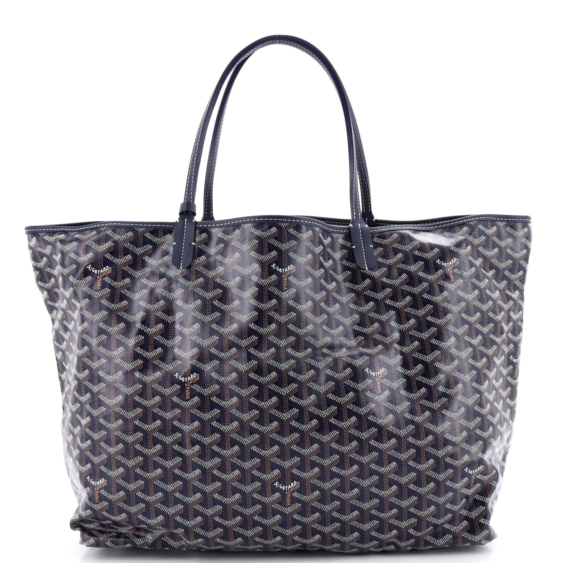 Pre-Owned Goyard Saint Louis Tote Coated Canvas GM, Alternate, color, Blue