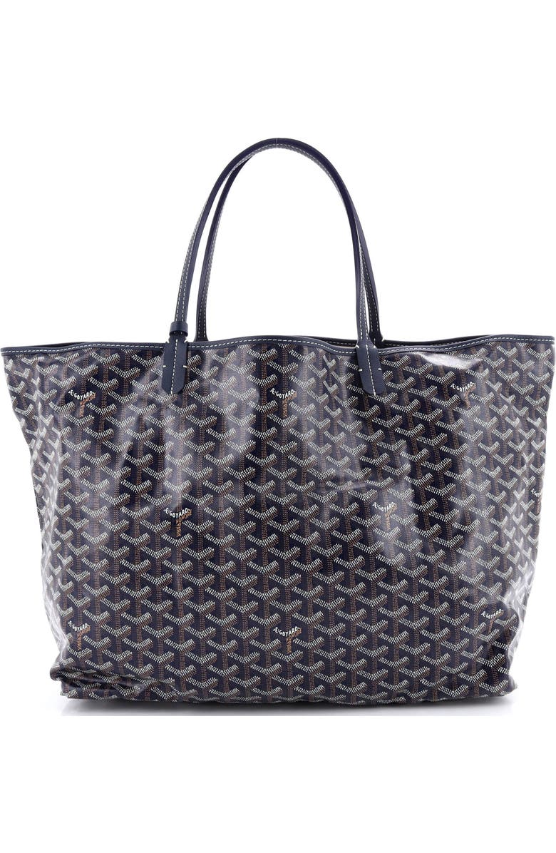 Pre-Owned Goyard Saint Louis Tote Coated Canvas GM, Alternate, color, Blue