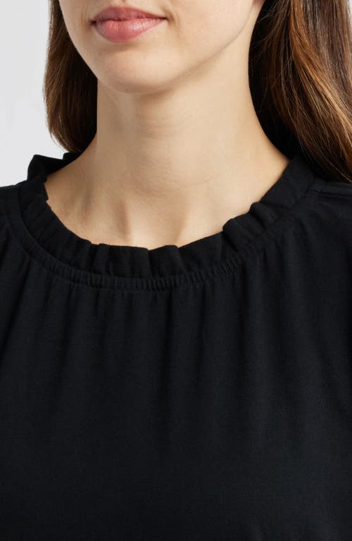 Caslonr Caslon(r) Ruffle Trim Shift Dress In Black
