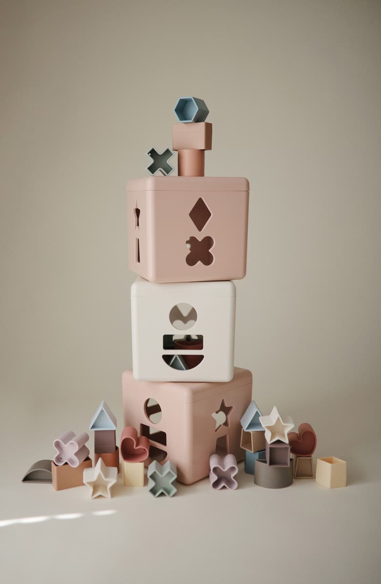 Mushie Shape Sorting Box, Alternate, color, Original