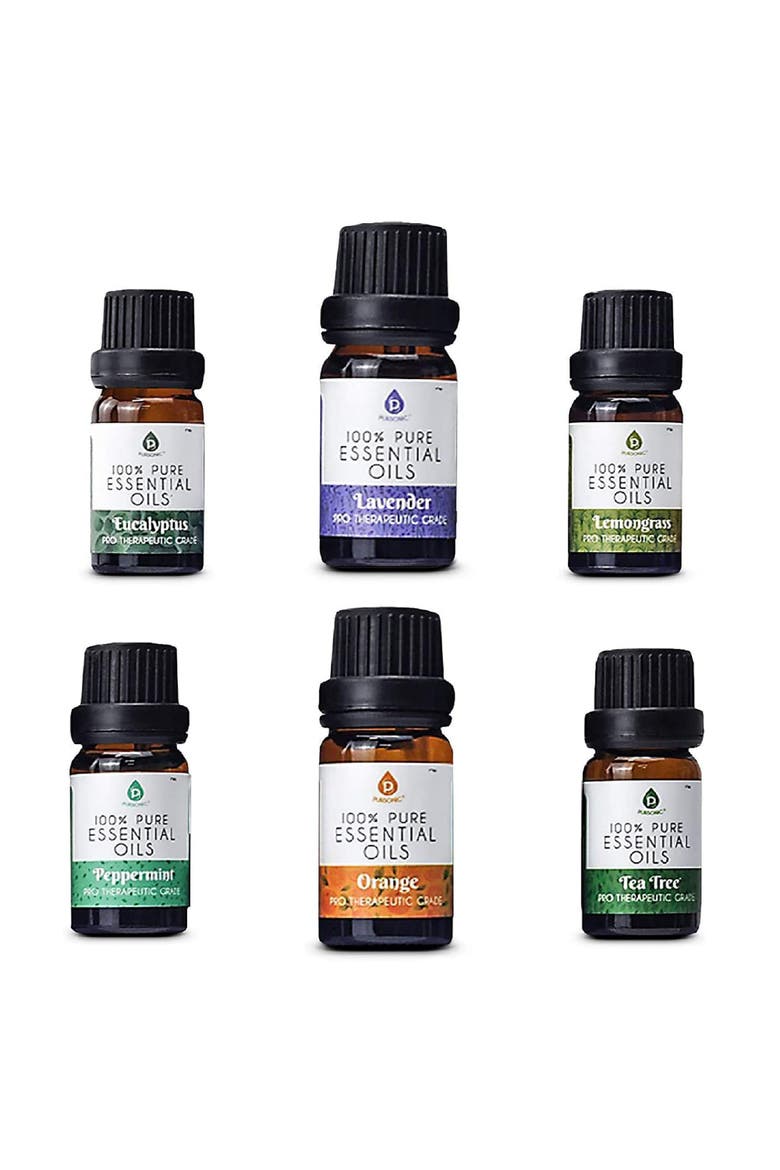 6 Pack of 100% Pure Essential Aromatherapy Oils Blends, Main, color, Dark Brow