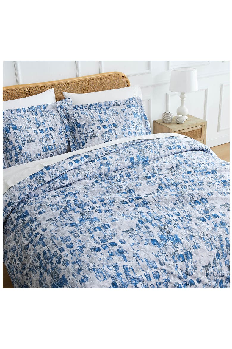 Rhythm Duvet Cover & Sham Set, Alternate, color, BLUE
