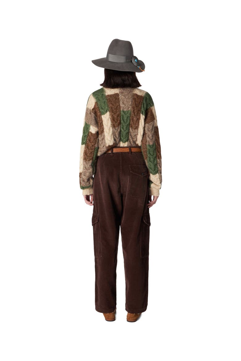 Vintage Corduroy Trousers, Alternate, color, Brown
