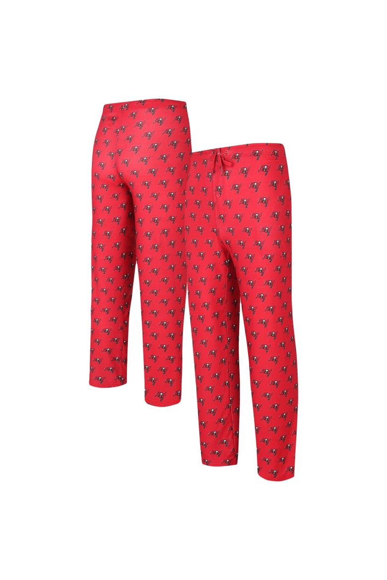 Men's Concepts Sport Red Tampa Bay Buccaneers Gauge Allover Print Knit Pants, Alternate, color, Red