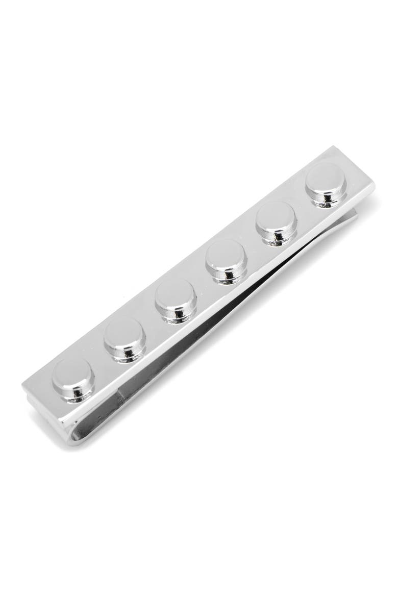 Building Block Tie Bar, Main, color, METALLIC SILVER