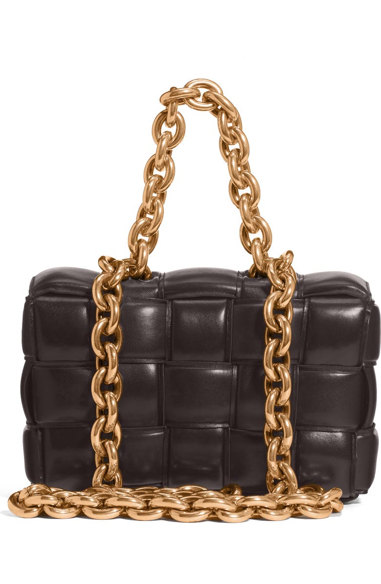 Bottega Veneta The Chain Cassette Bag, Alternate, color, Fondente/ Gold