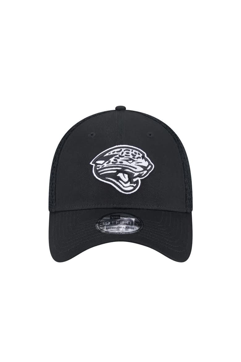 Men's New Era Black Jacksonville Jaguars Main Neo 39THIRTY Flex Hat, Alternate, color, Black