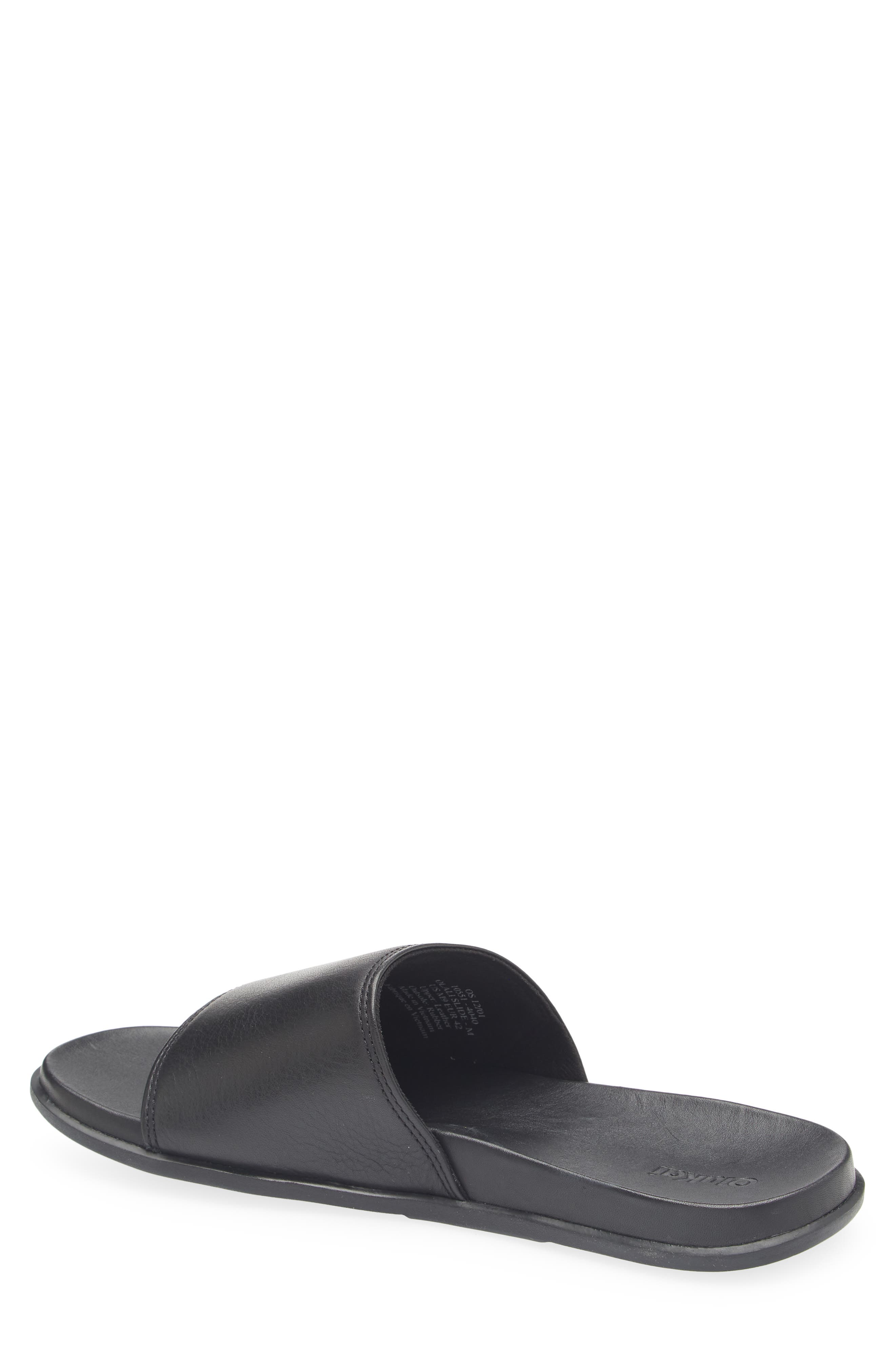 OluKai Olali Slide Sandal, Alternate, color, Black / Black