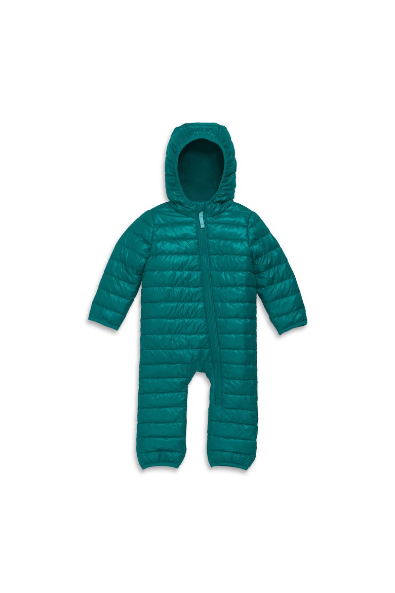 Baby Lightweight Puffer Suit, Main, color, Spruce