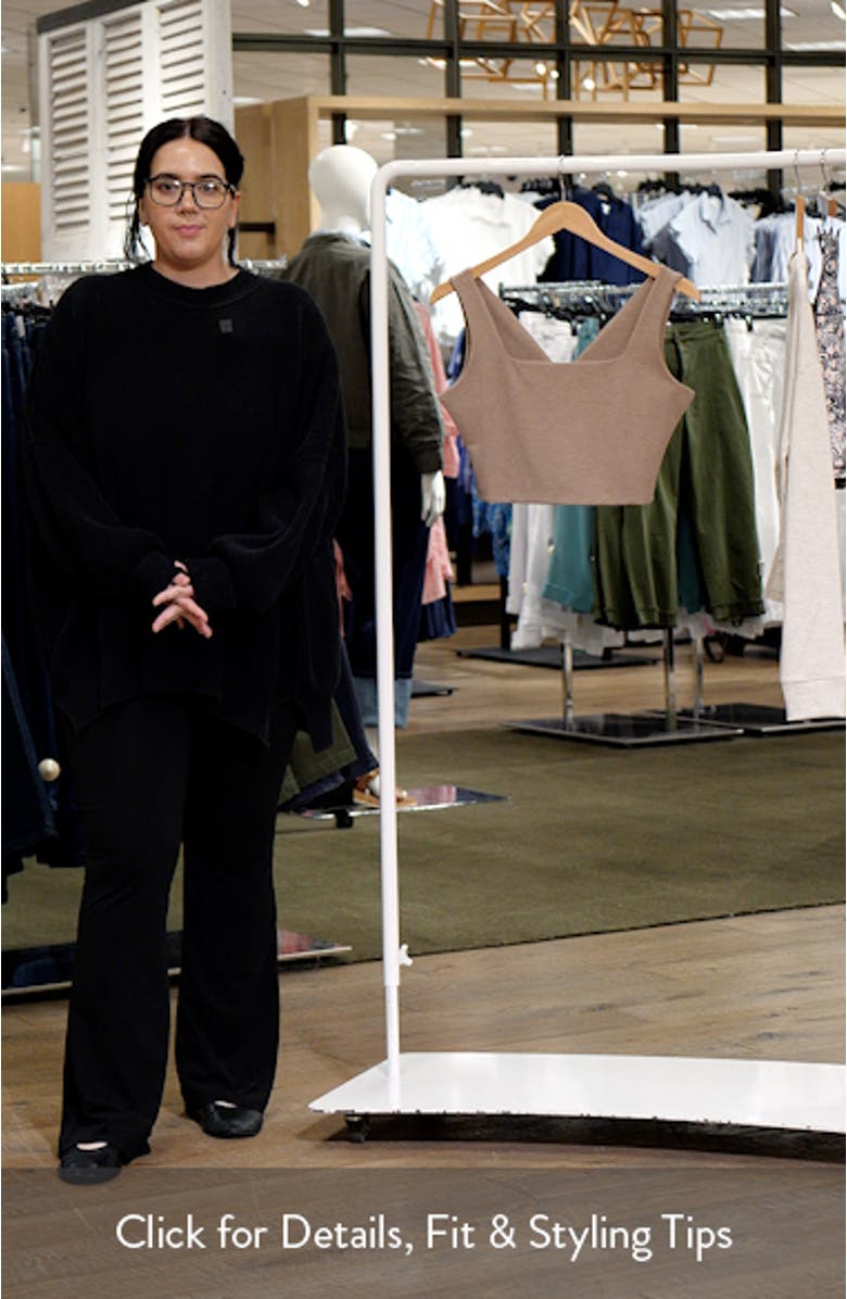 Friday Ponte Square Neck Crop Tank, sales video thumbnail