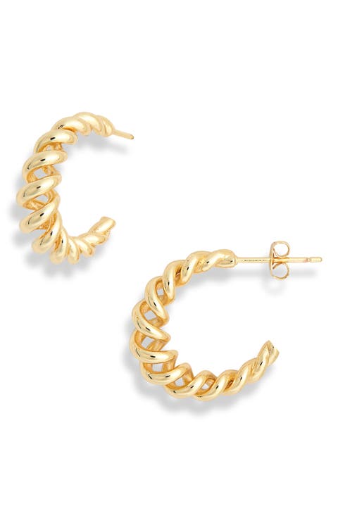 Coiled Hoop Earrings