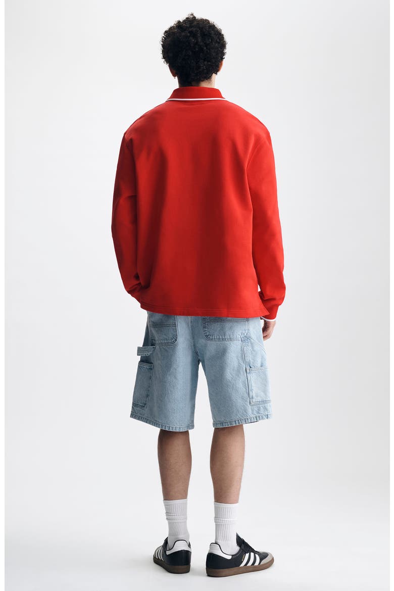 Logo Embroidered Sweatshirt, Alternate, color, GOJI BERRY