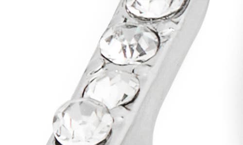 Leith Crystal Star Hoop Earrings