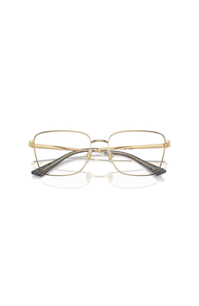 Jimmy Choo 53mm Rectangle optical glasses, Alternate, color, Gold
