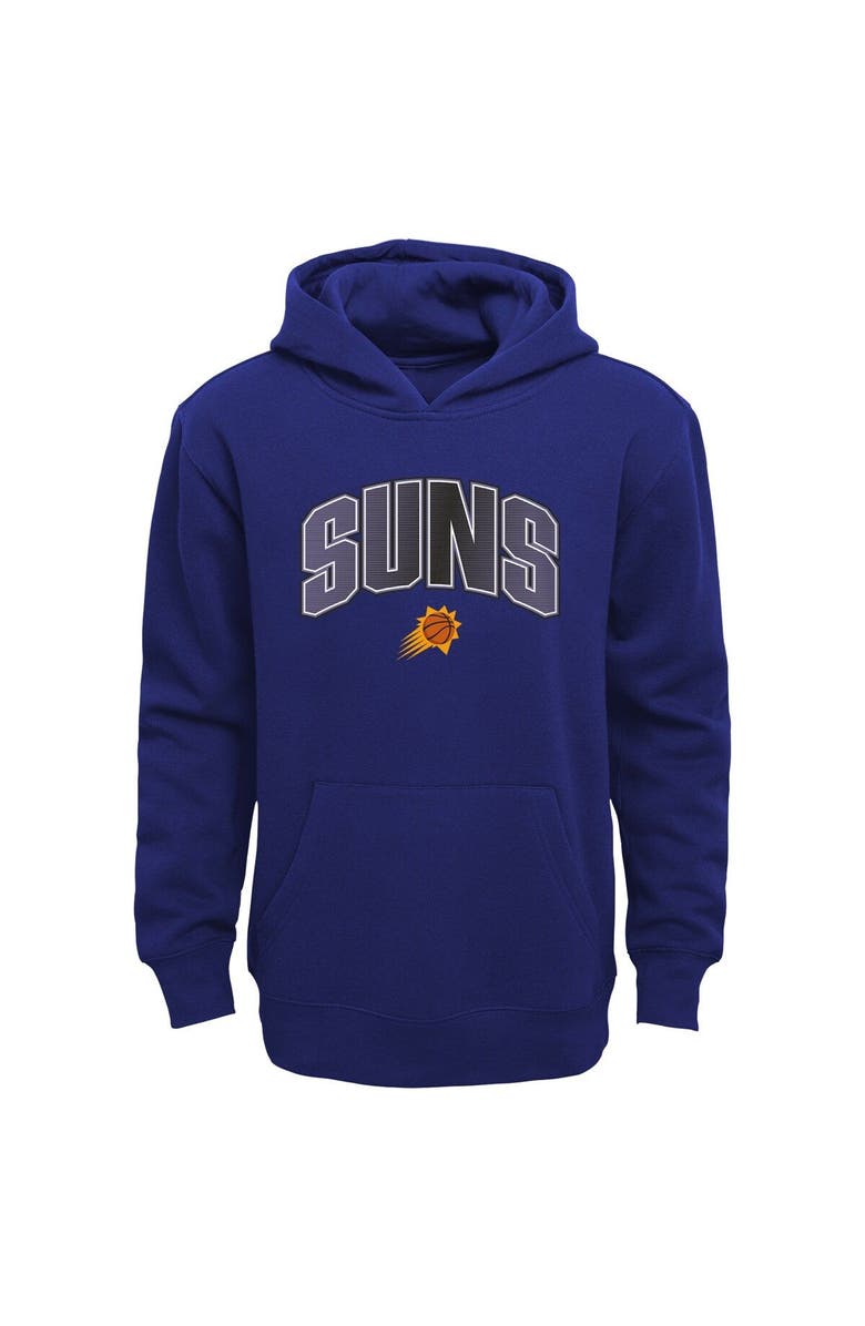 Outerstuff Preschool Purple/Heather Gray Phoenix Suns Double Up Pullover Hoodie & Pants Set, Alternate, color, Purple