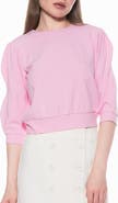 Alexia Admor Bebe Three-Quarter Sleeve Sweatshirt