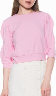 Alexia Admor Bebe Three-Quarter Sleeve Sweatshirt