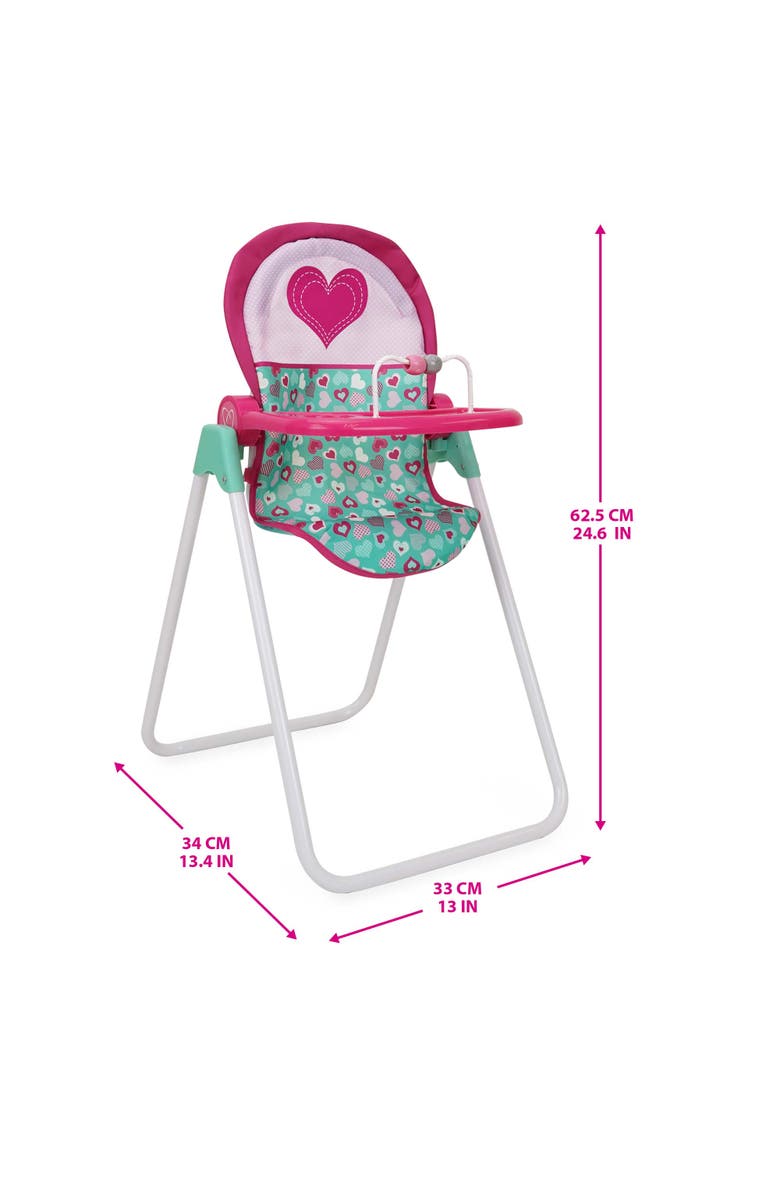 509 Crew Foodie Doll Heart Highchair, Alternate, color, Multicolored