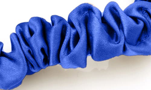 Blissy 3-pack Skinny Silk Scrunchies In Navy
