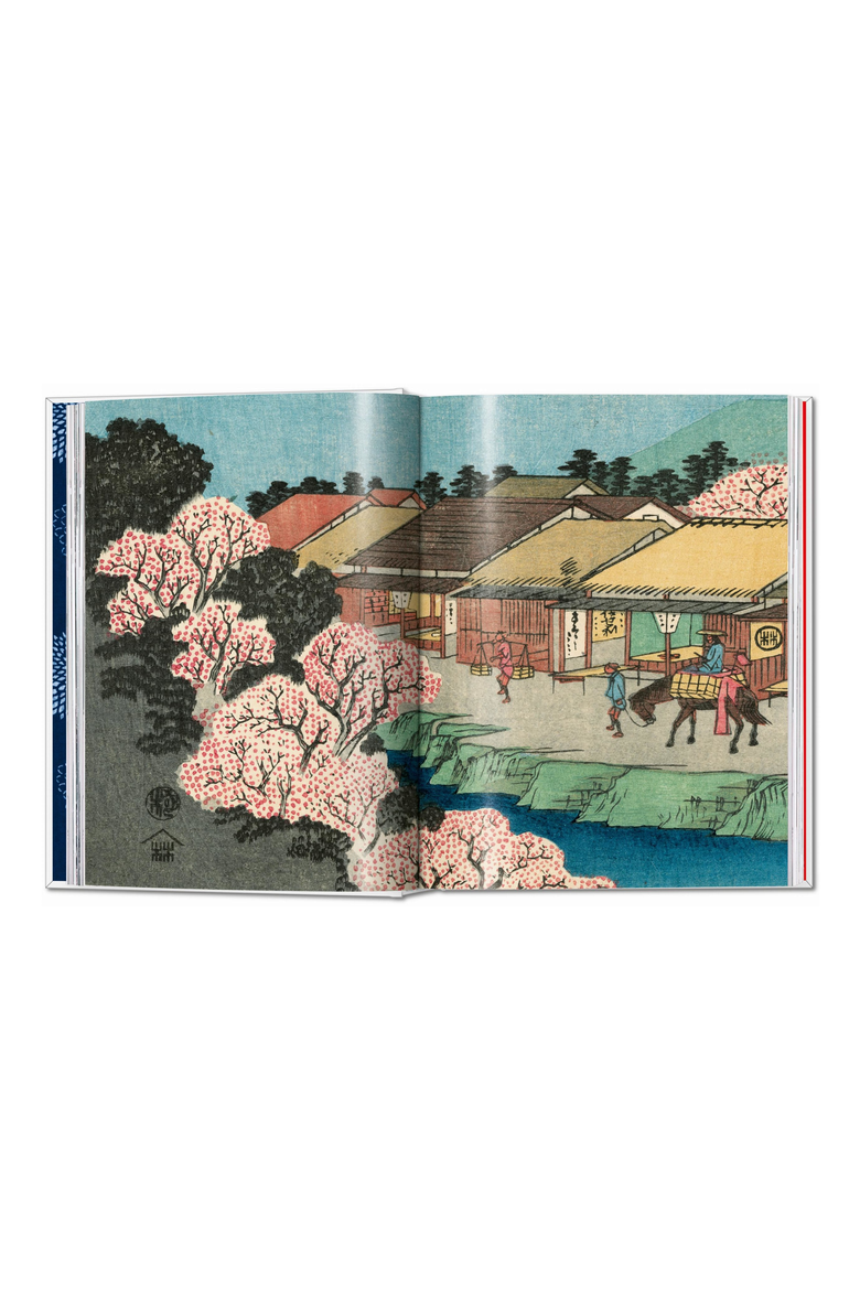 Hiroshige and Eisen The Sixty-Nine Stations Along the Kisokaido 40th ed English French German Book, Alternate, color, Blue Multicolor