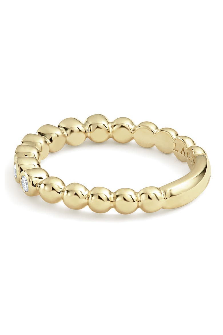 Covet Stone Caviar Stack Ring, Alternate, color, GOLD