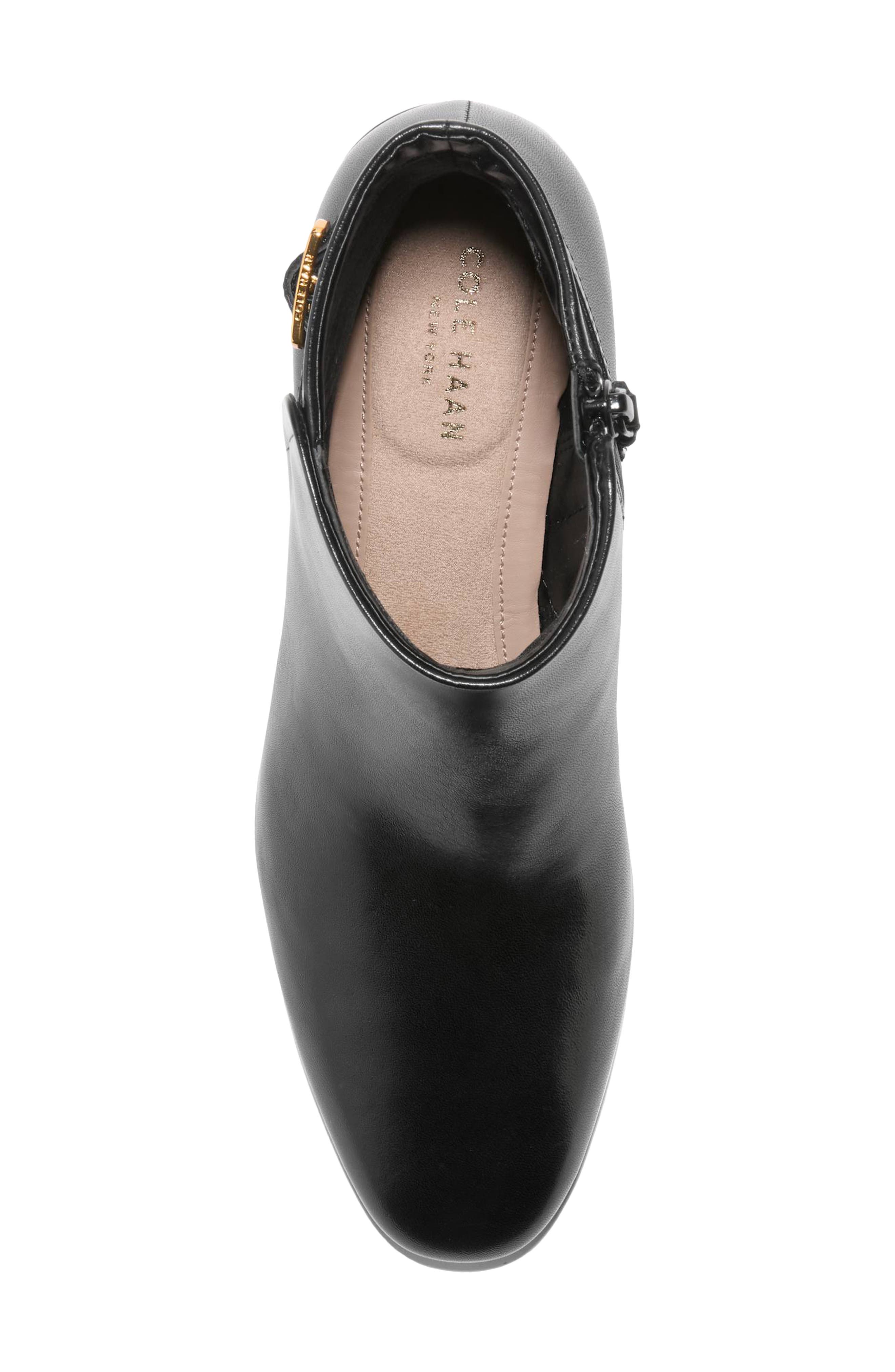 Go-To Suzanne Leather Bootie, Alternate, color, BLACK LTHR