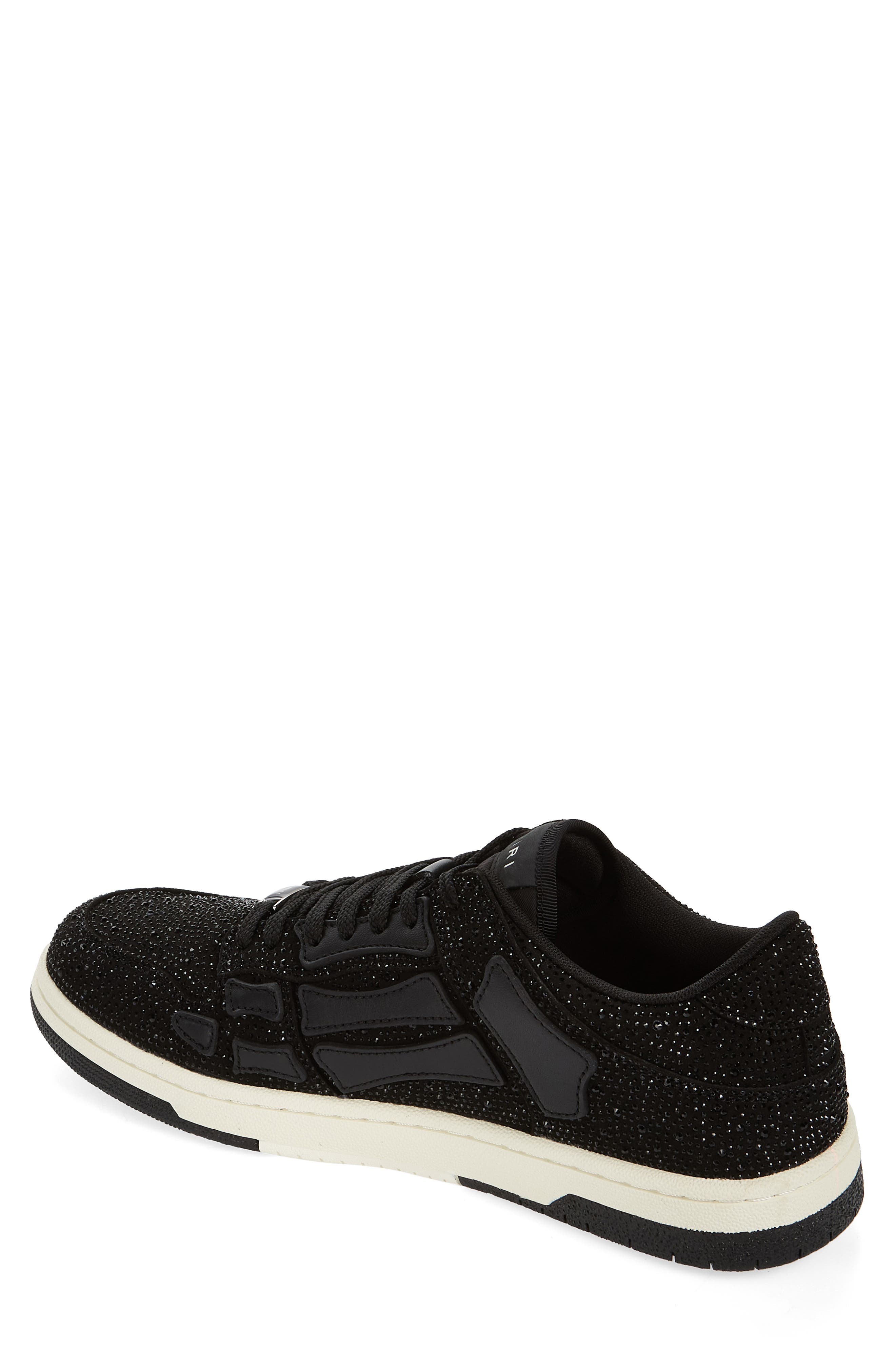 AMIRI Skeleton Crystal Low Top Sneaker, Alternate, color, 