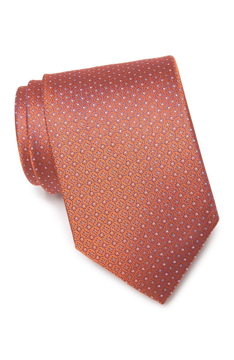 Eton Circle Dots Silk Tie, Main, color,
