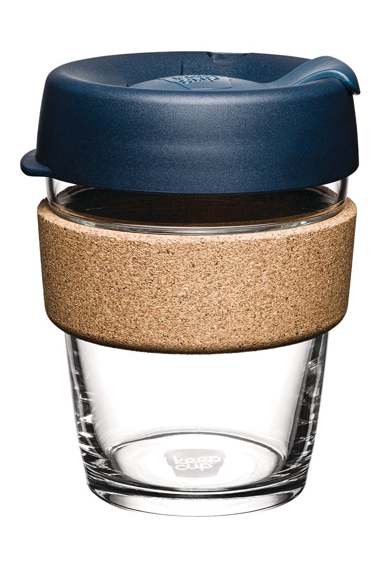 12-Ounce Brew Cork Coffee Glass, Main, color, SPRUCE