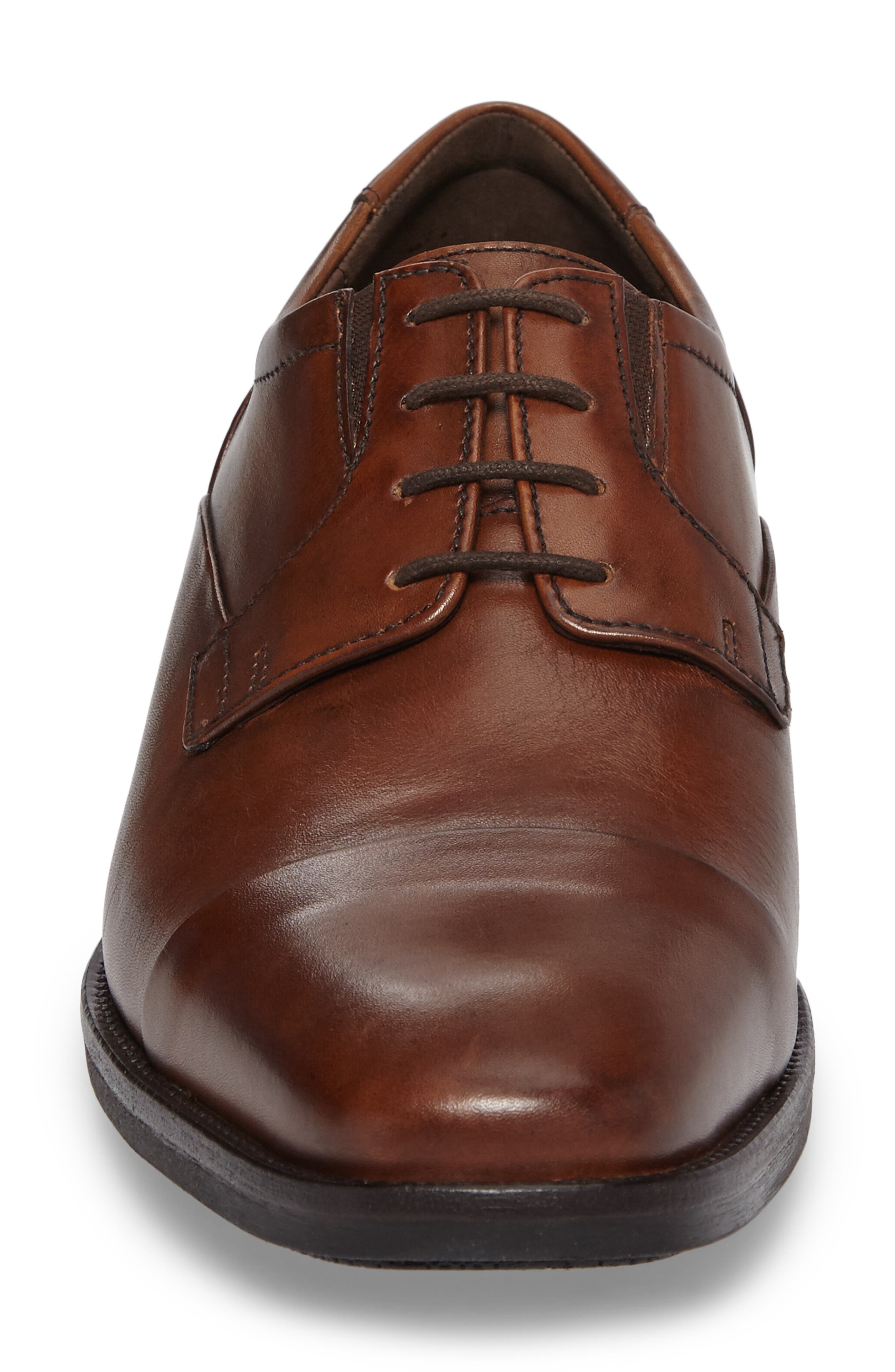 Johnston & Murphy Lancaster Cap Toe Derby, Alternate, color, Tan