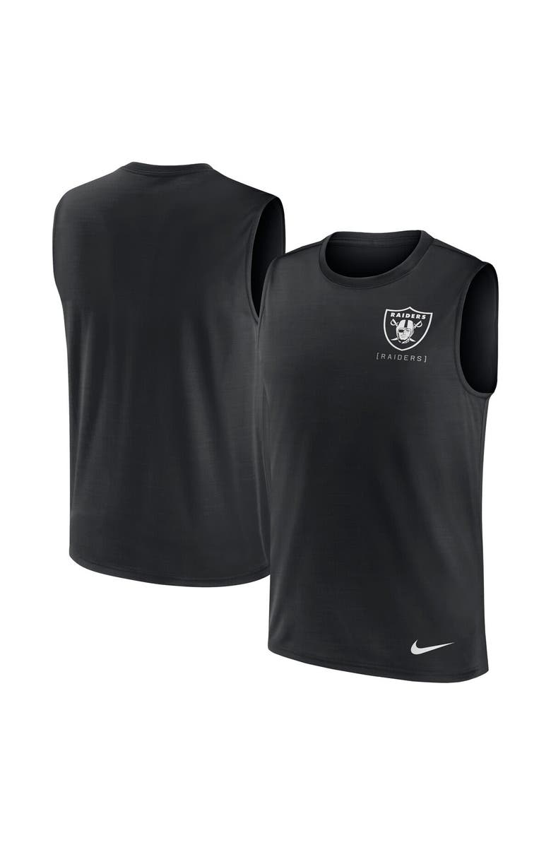 Nike Men's Nike Black Las Vegas Raiders Muscle Tank Top, Main, color,