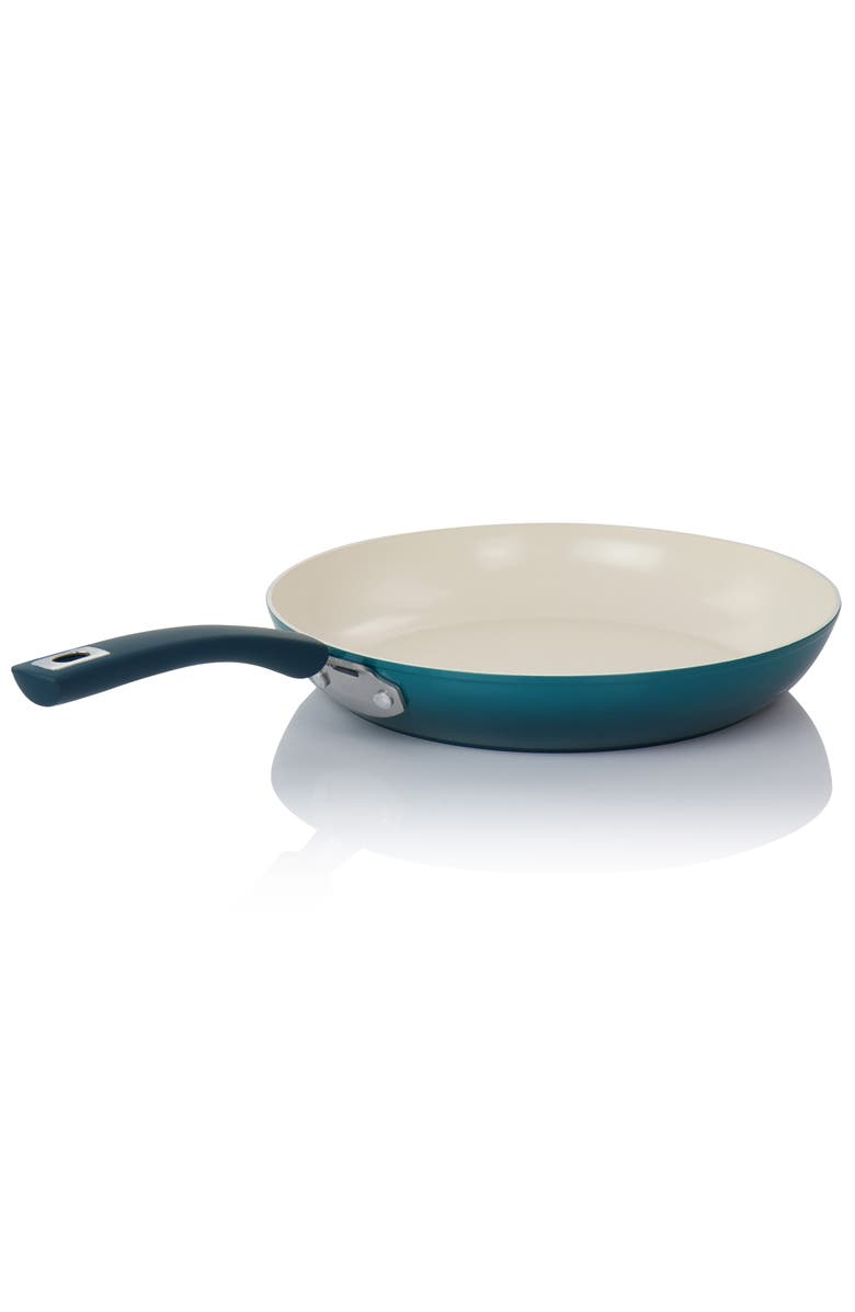 OSTER Corbett 12 Inch Nonstick Aluminum Frying Pan, Alternate, color, Blue