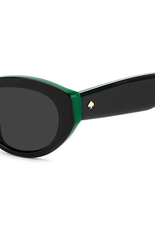 Kate Spade New York Caeley 52mm Oval Sunglasses In Black