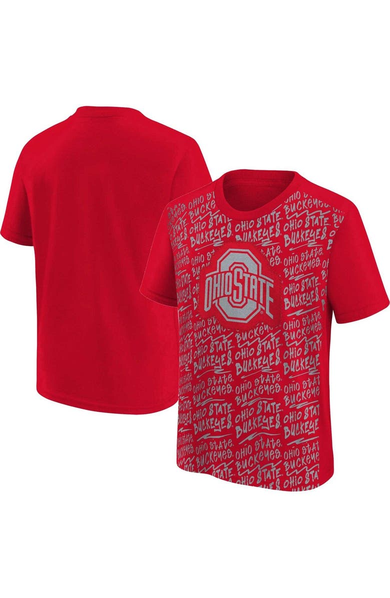 Outerstuff Youth Scarlet Ohio State Buckeyes Exemplary T-Shirt, Main, color,