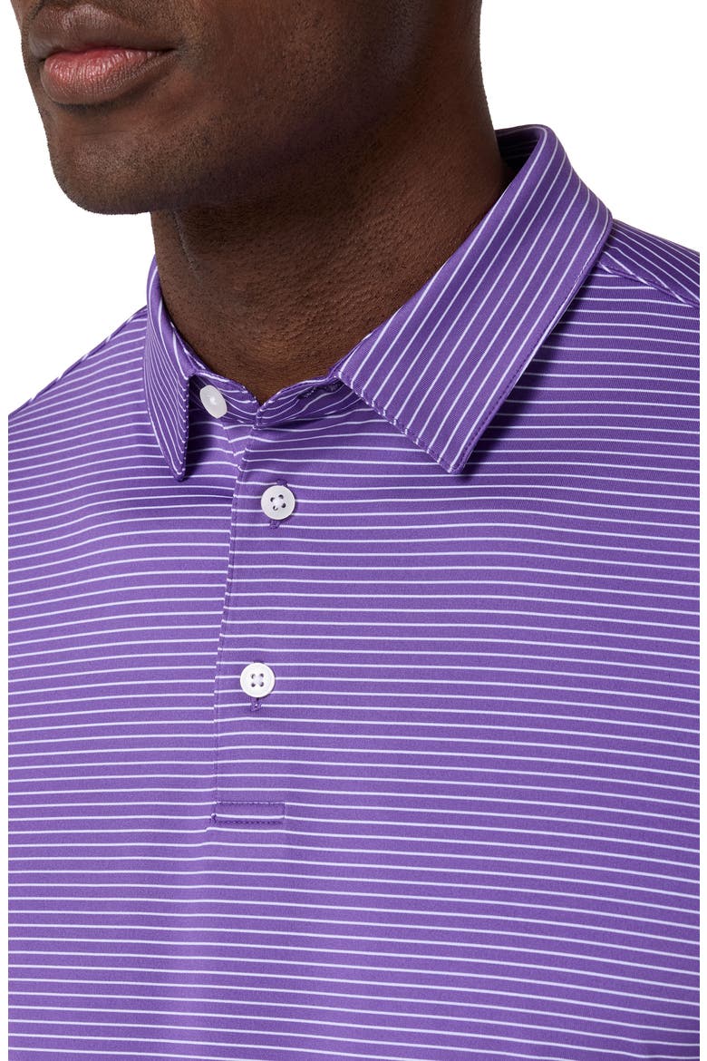 Versa Trim Fit Performance Golf Polo, Alternate, color, PURPLE ALTERNATING STRIPE