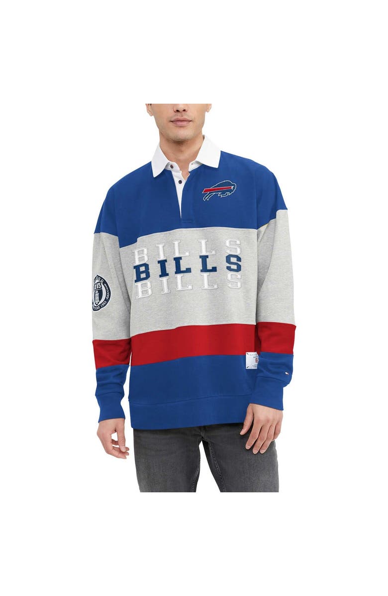 Tommy Hilfiger Men's Tommy Hilfiger Royal Buffalo Bills Connor Oversized Rugby Long Sleeve Polo, Main, color, Royal