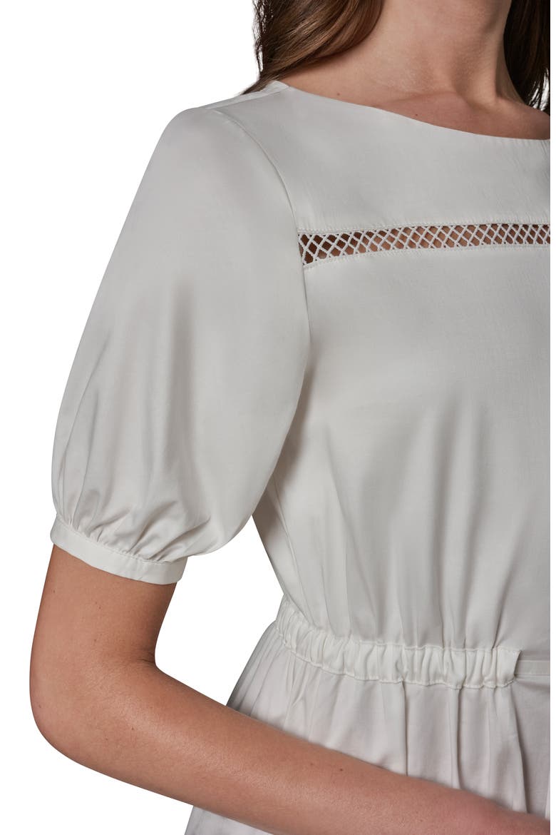 Short Sleeve A-Line Dress, Alternate, color, CREAM