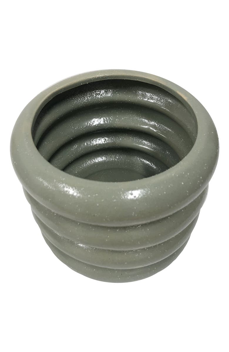 R16 HOME Bibendum Planter, Alternate, color, Green